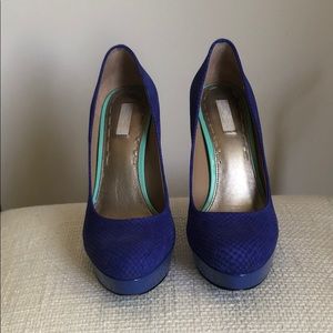 Rachel Roy cobalt blue heels